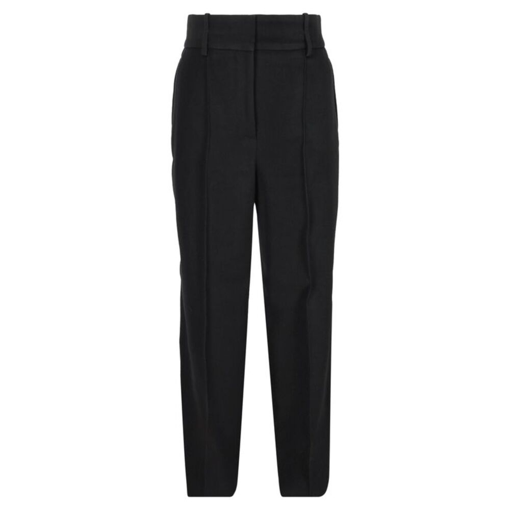 Givenchy High-Rise Straight-Leg Trousers in Black Polyester